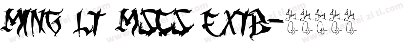 ming lt mscs extb字体转换